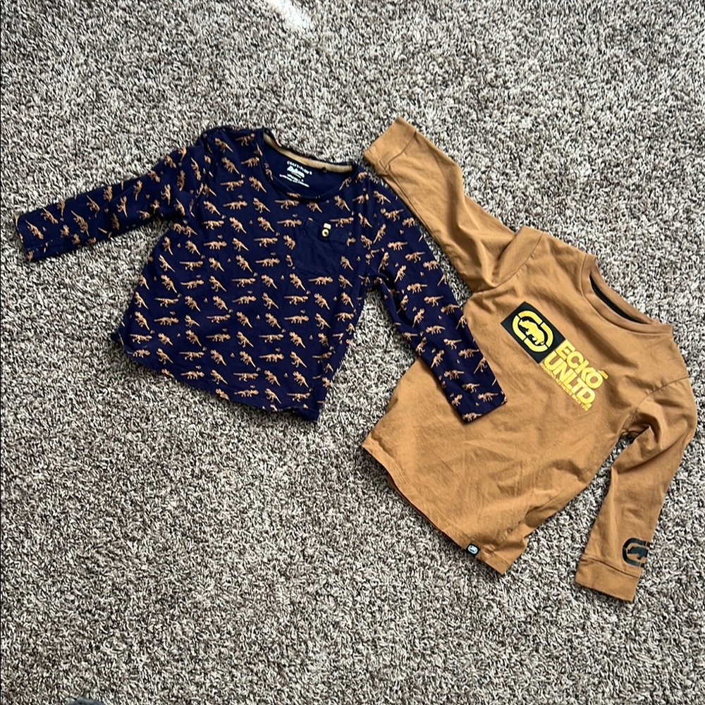 Ecko Unlimited Kids' Brown Long Sleeve Shirt